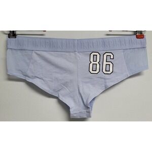 Victoria's Secret Womens Cheekster Large New Thick Waistband Panty 86 Blue Tags